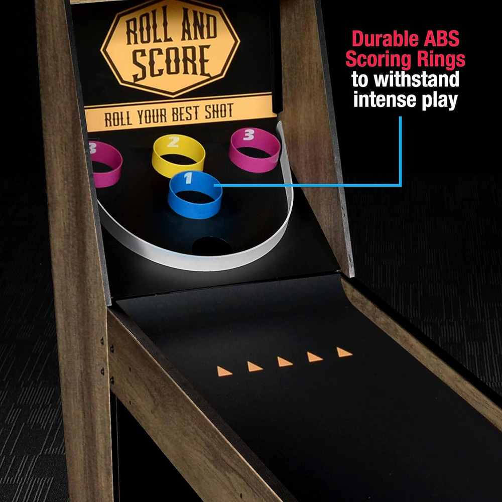 Roll & Score Arcade Game, 87" Durable Electronic Scoring with Sound Effects and