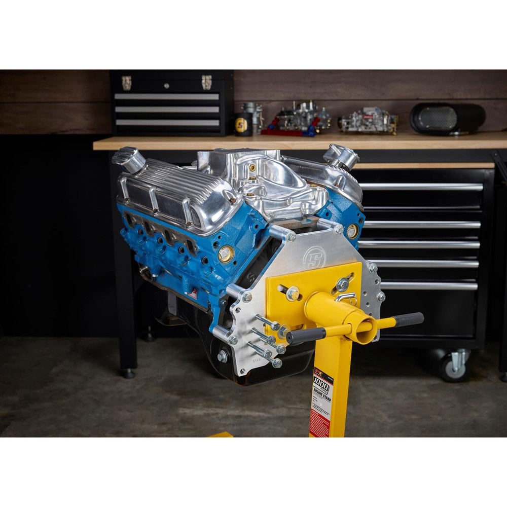 BlockDock™ Heavy-Duty Engine Stand Adapter Plate, SBF/BBF/Coyote