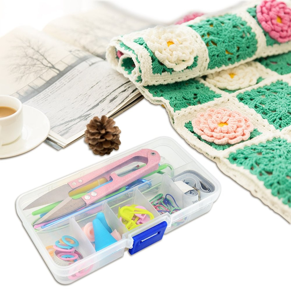 New Basic Knitting Tools Accessories Supplies with Case Knit Kit Lots