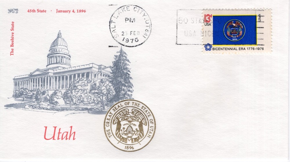UTAH STATE FLAG - 1976 - DC3247