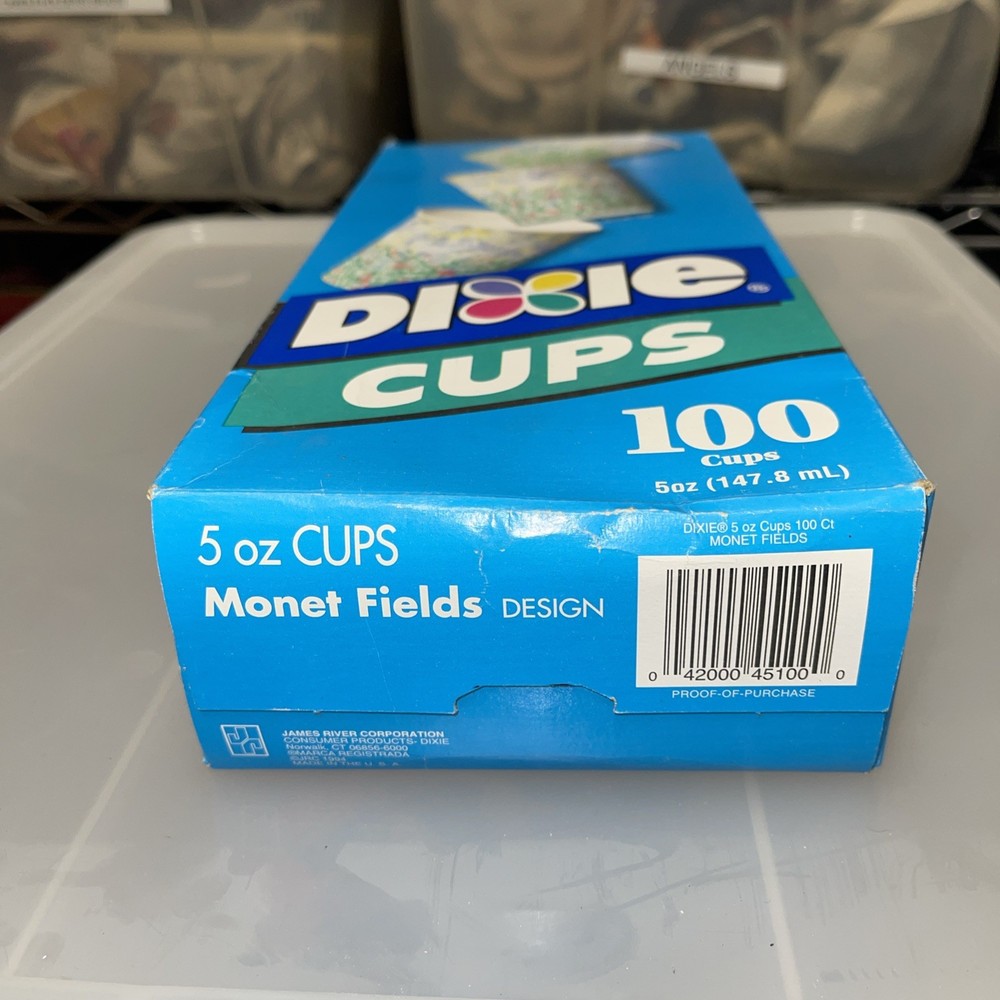 Dixie Multi- Purpose 5 oz 100 cups - NEW Monet Fields