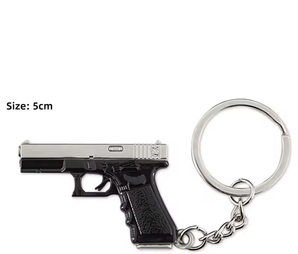 Keychain ,Weapon Mini Gun Model Metal