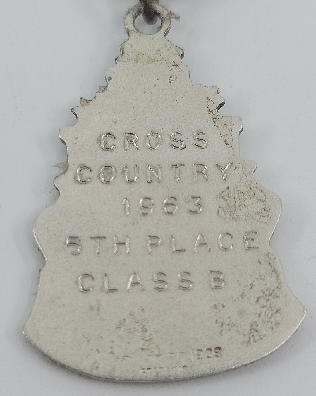 1963 WESTERN PENNSYLVANIA WPIAL STERLING SILVER CROSS COUNTRY MEDAL