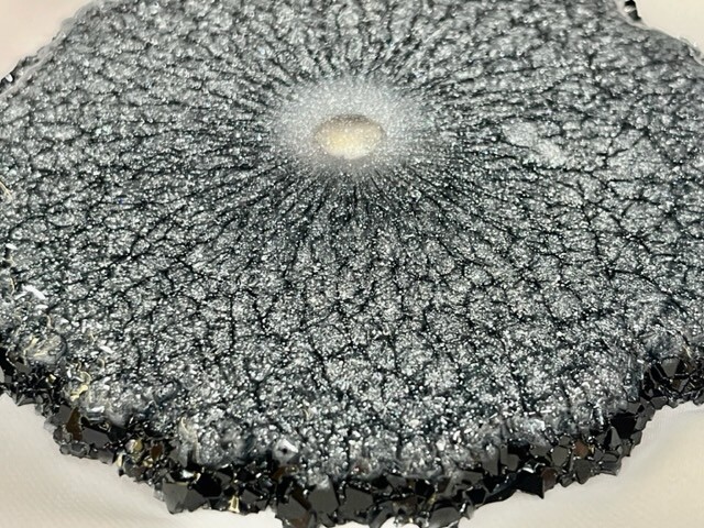 Sm 3 oz Volume Silicone Crystal Edged Tapered Coaster Mold