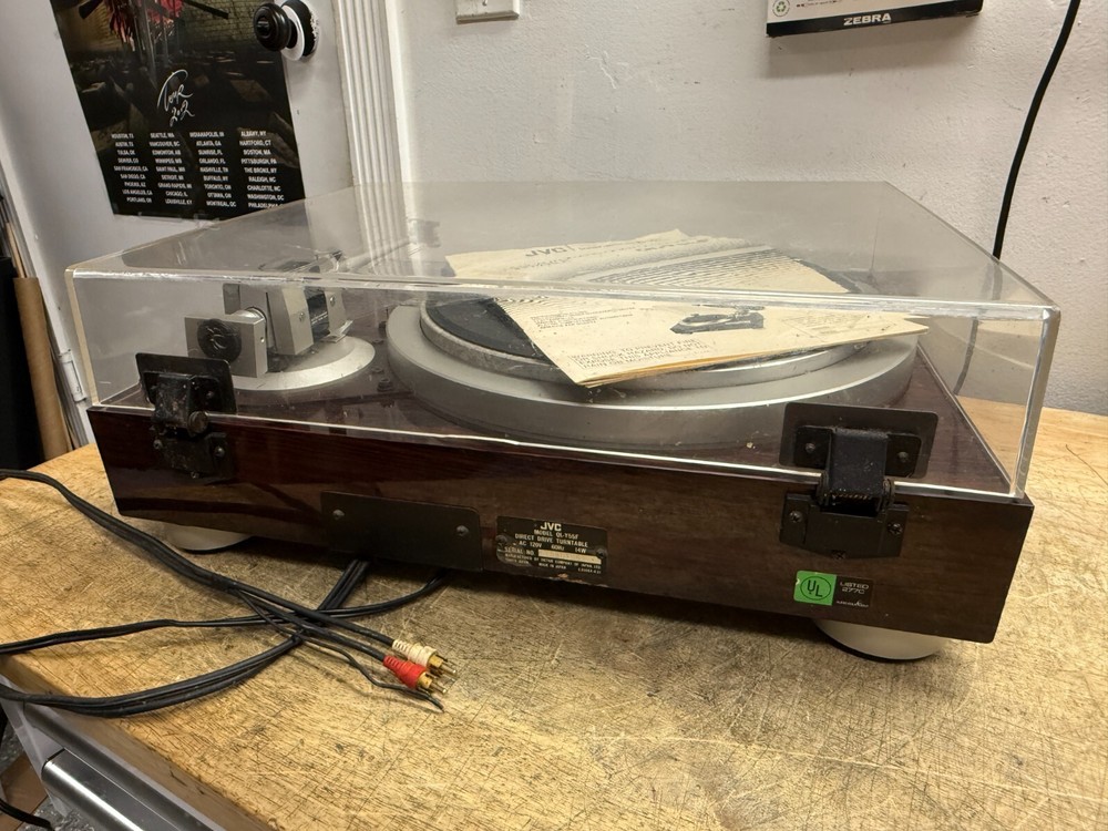 JVC QL-Y55F Quartz-Locked Fully-Automatic Turntable W/ Manual