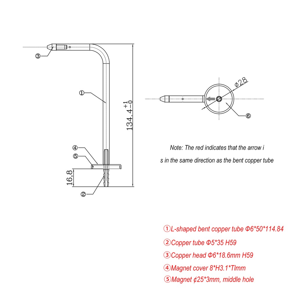 FOR ZIBOO ASP2 Static Pressure Probes ( two-pack)