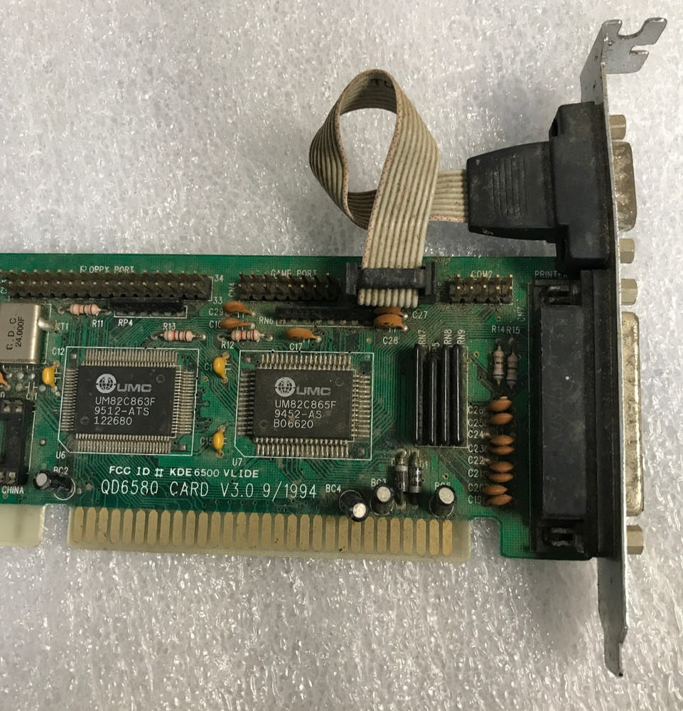 QDI QD6580 V3.0 KDE6500VLIDE Floppy controller Card