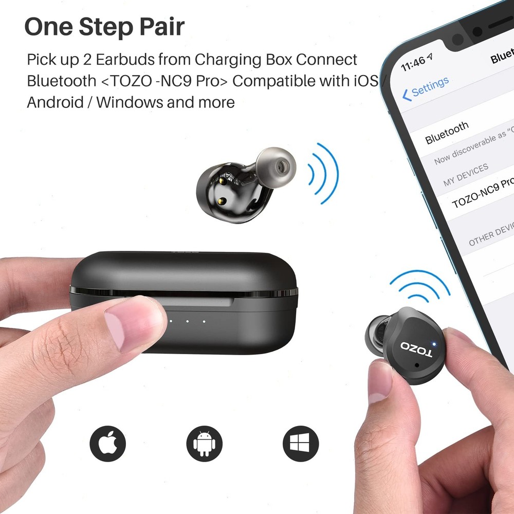 TOZO NC9 Pro Bluetooth Wireless Earbuds