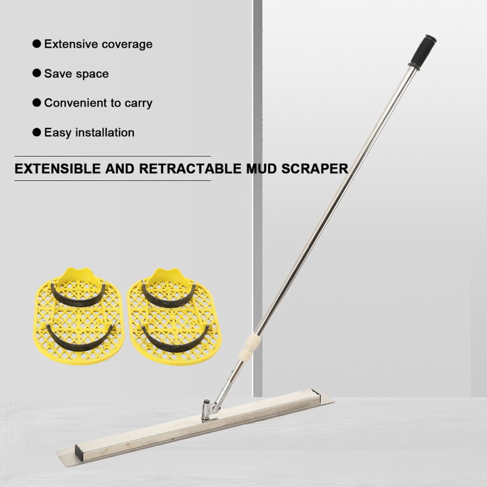 Long Handle Concrete Trowel Cement Surface Smoothing Tool With Finishing Shoes