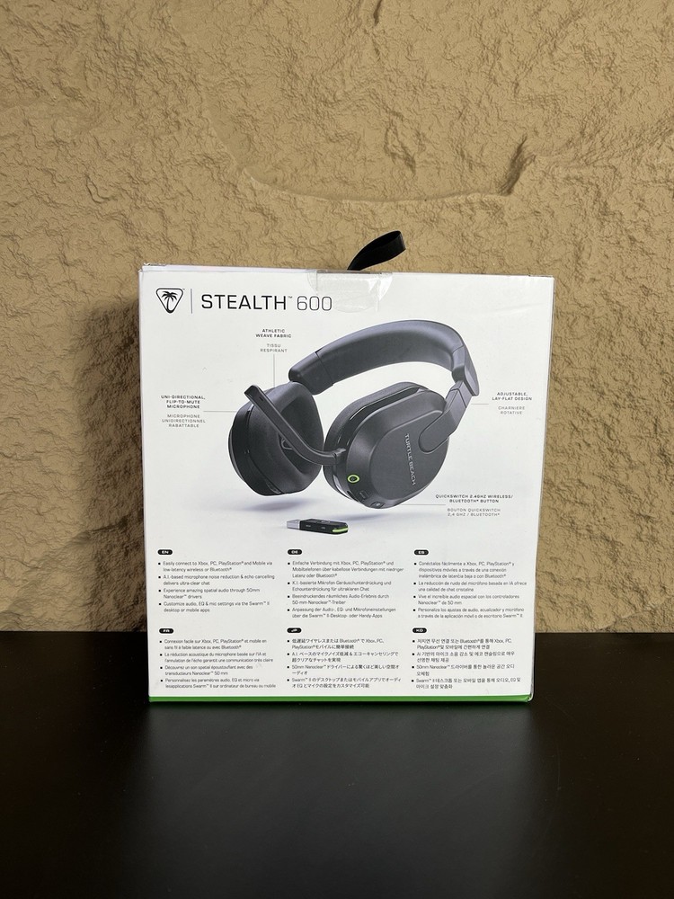 Turtle Beach Stealth 600 Gen 3 Wireless Bluetooth Headset Xbox Black NEW