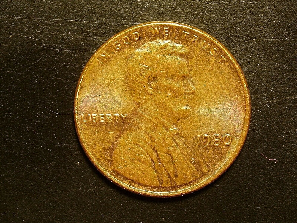 1980  AU  LINCOLN MEMORIAL CENT #6