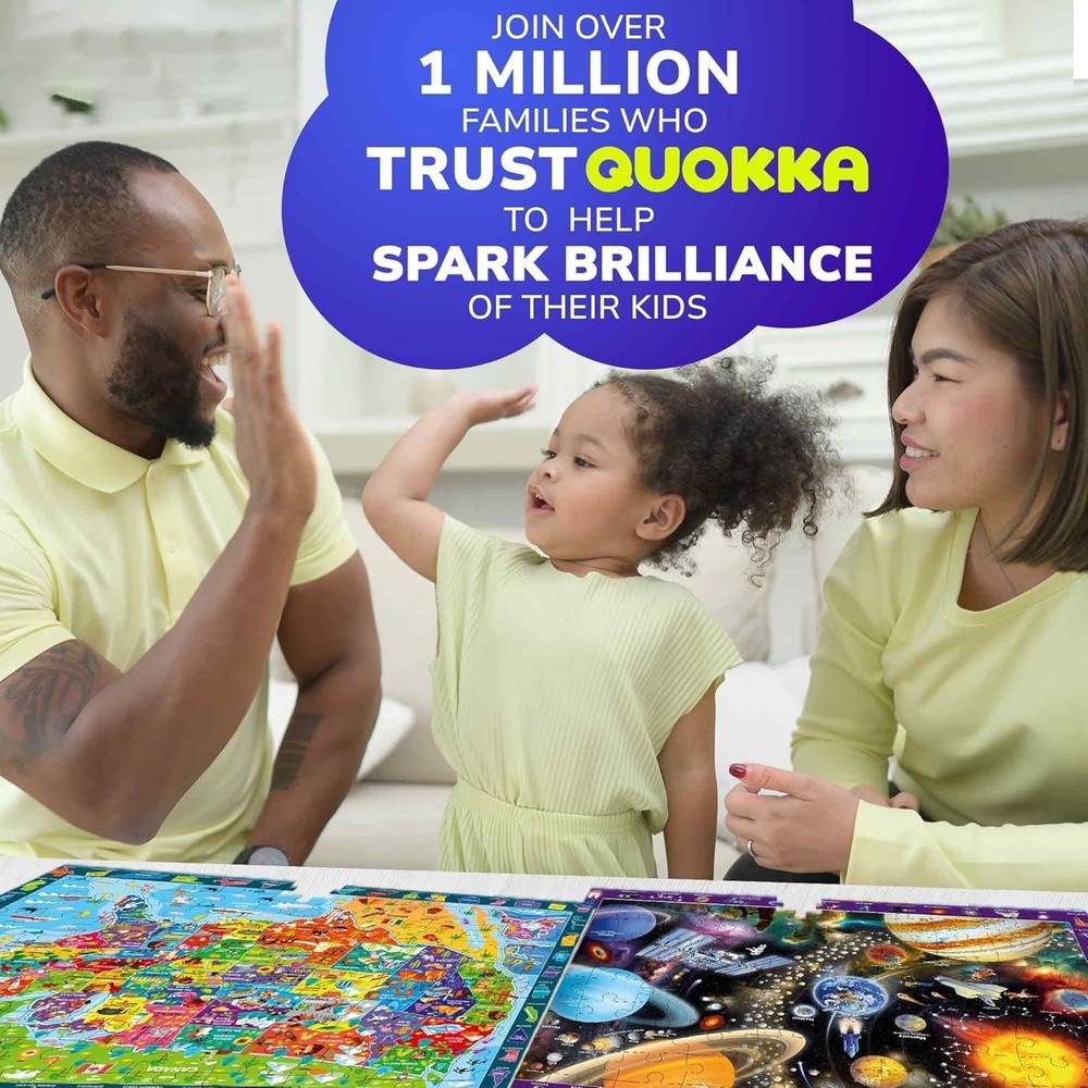 Educational World Map Space Puzzle Set