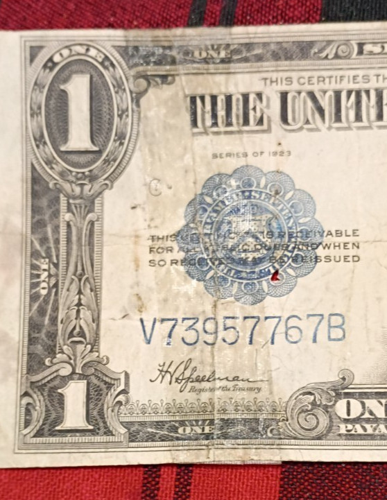 1923 $1 silver certificate and 1953 5$ silver certificate