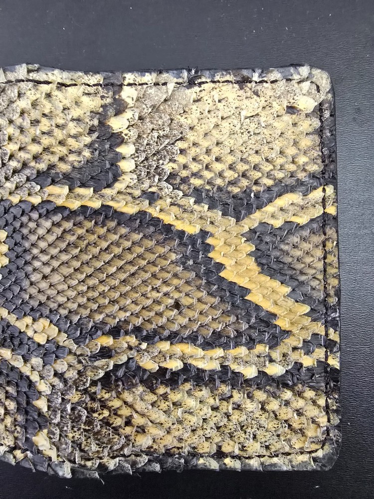 Burmese PYTHON Credit Card case SNAKE Skin Handmade MILLENNIAL Credit Card case