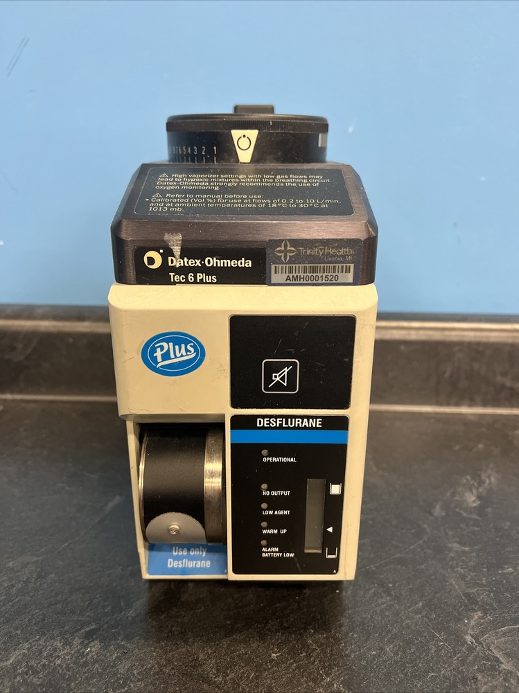 Datex Ohmeda TEC 6 Plus Desoflurane Anesthesia Vaporizer