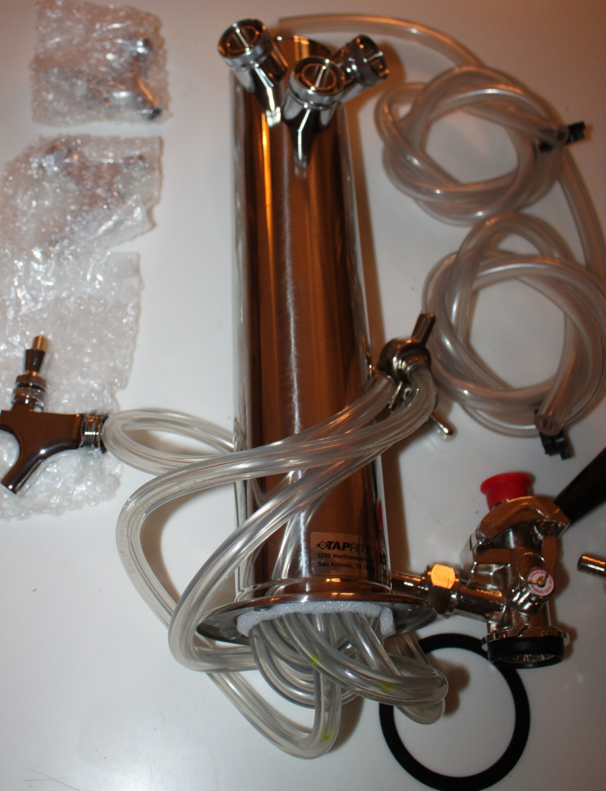 Taprite 43-0145-00 Kegerator Premium Triple Faucet Dispenser Kit ( D4743TTKSS )