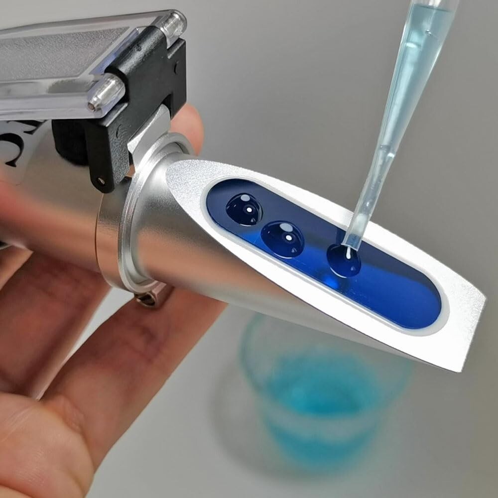 Brix Refractometer with ATC - Accurate Dual Scale Hydrometer for Homebrewing