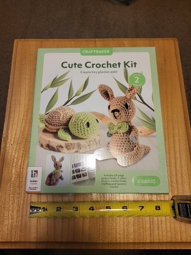 craftmaker cute crochet kit turtle, READ