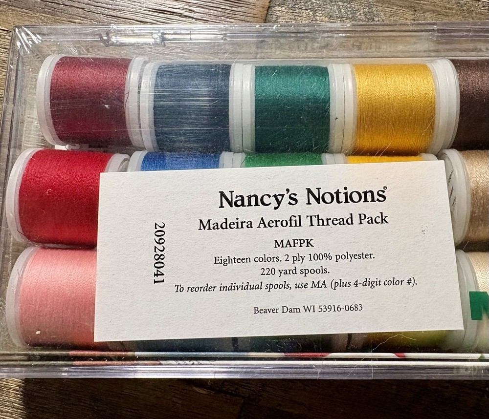 Madeira Aerofil 18 Spool Thread Box, Assorted