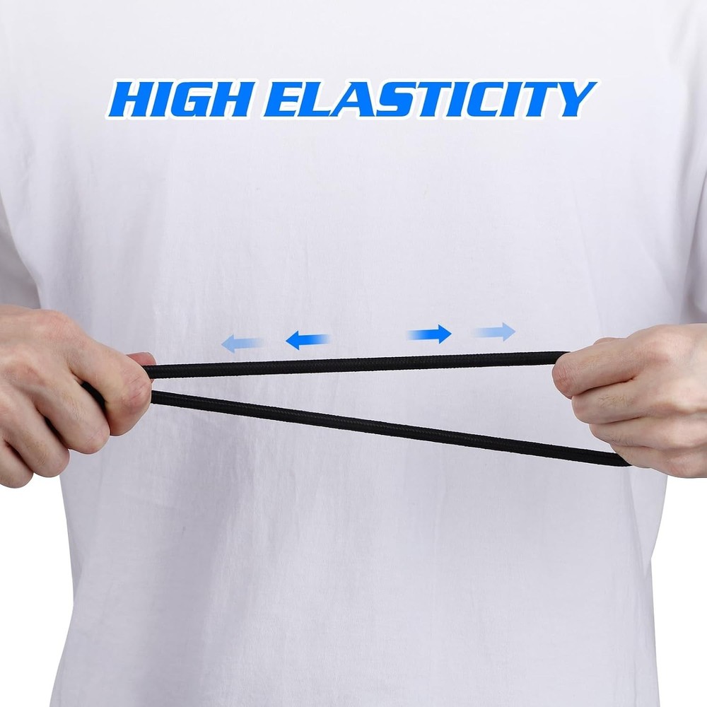 Lightweight Exercise Bands for Strength Training with Easy Grip Handles - Black