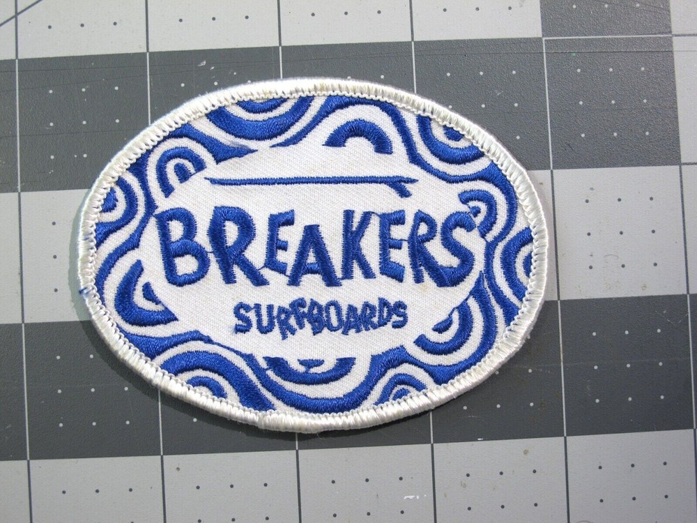 vtg Surfing ephemera - patch Breakers Surfboards