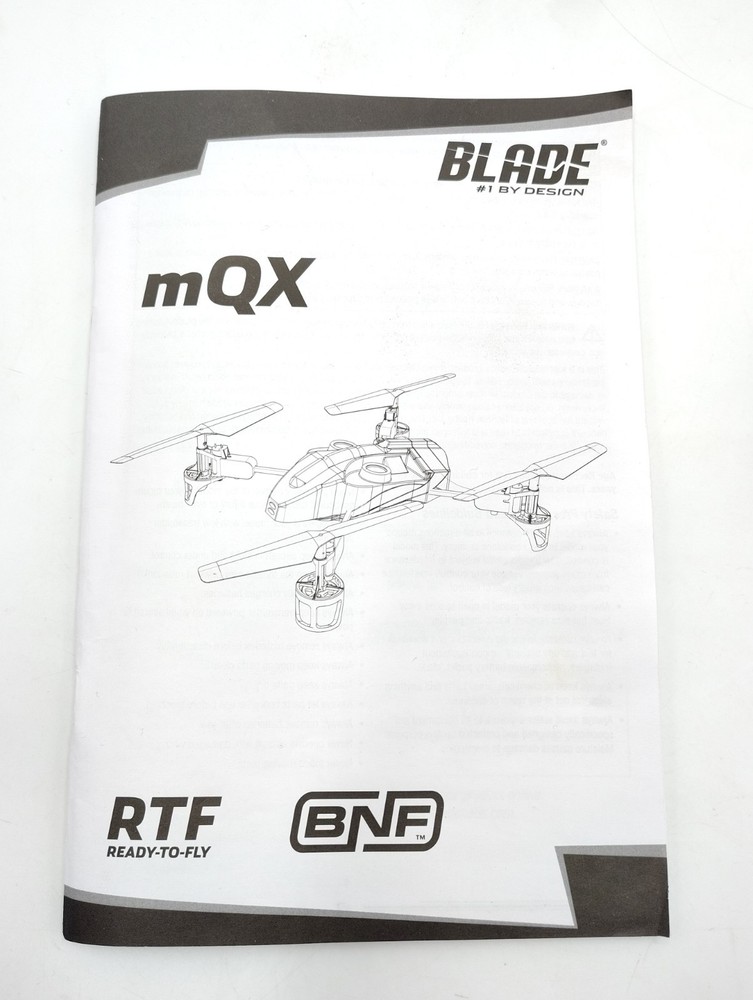 Blade mQX Ultra Micro Quad Copter BNF Bind & Fly RC Drone BLH7580 Untested READ