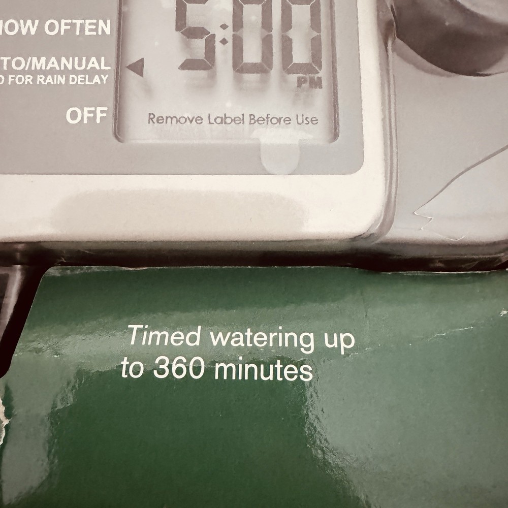 Ace 1-Zone Programmable Water Timer Manual Bypass Rain Delay Digital 360 Min New