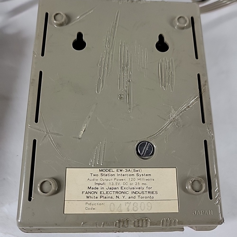 Vintage Fanon Echo Wireless 2 Intercom System Push To Talk Communication Device