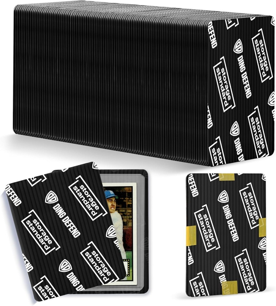 Ding Defend 110-Pack Trading Card Protector Shipping - 3.5 X 4.5 Inch Black