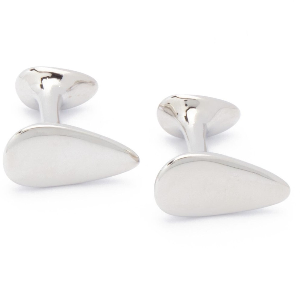 Cufflinks - Drop Classic Silver