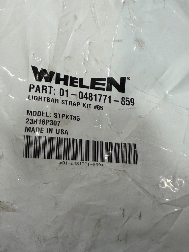 Whelen Lightbar Strap Kit (STPKT85)