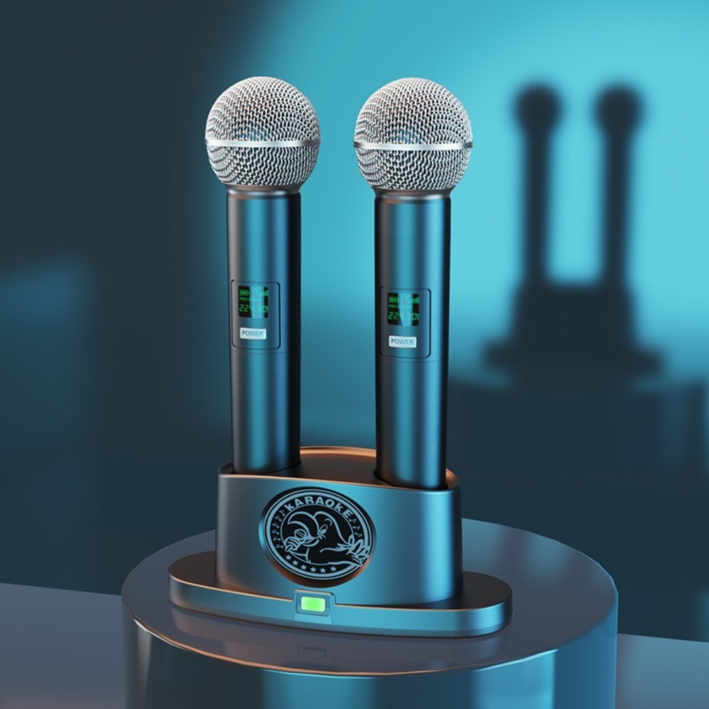 Wireless Microphone Charging Dock with USB C Fast Charge and Compact Size