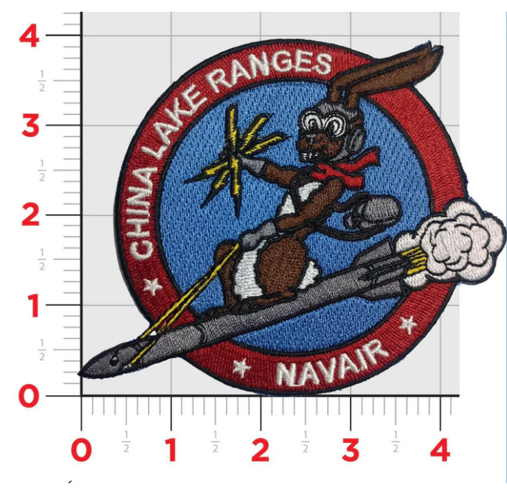 NAVY INYOKERN CHINA LAKE RANGE BLUE EMBROIDERED PATCH