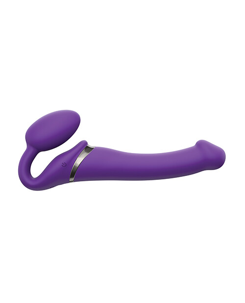 Strap On Me Vibrating Bendable M Strapless Strap On Rechargeable Purple