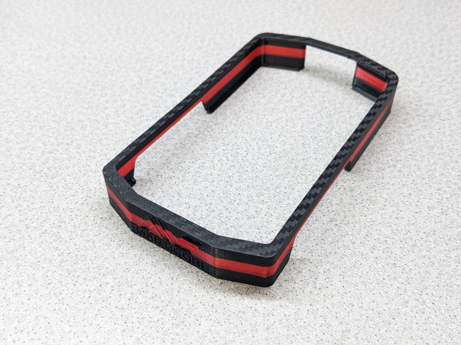 Minelab Manticore Two Tone Black/Red Flex-Rubber Protective Control Unit Cover. 