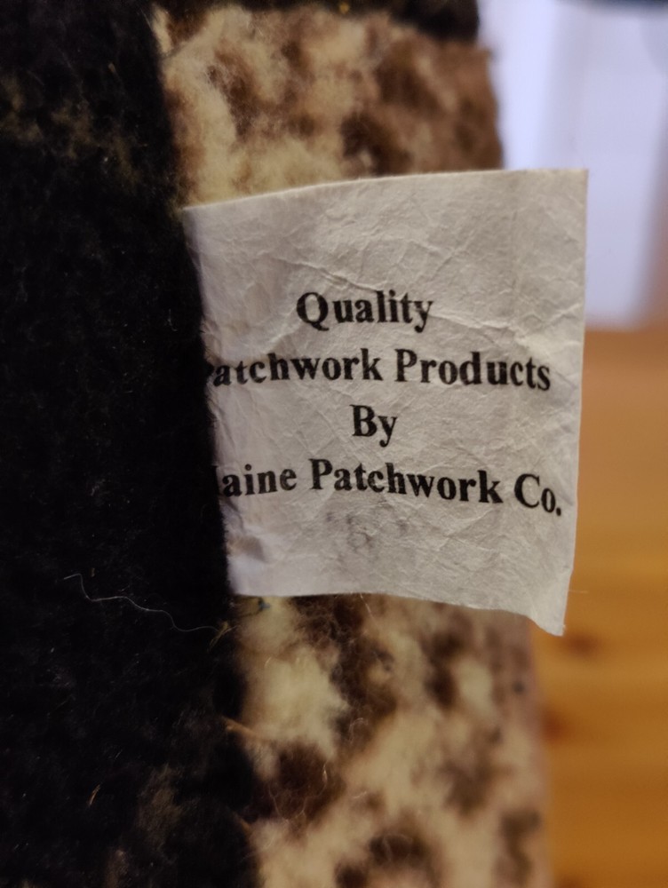 Vintage Patchworks Creations By Maine Patchworks Moose Plush.
