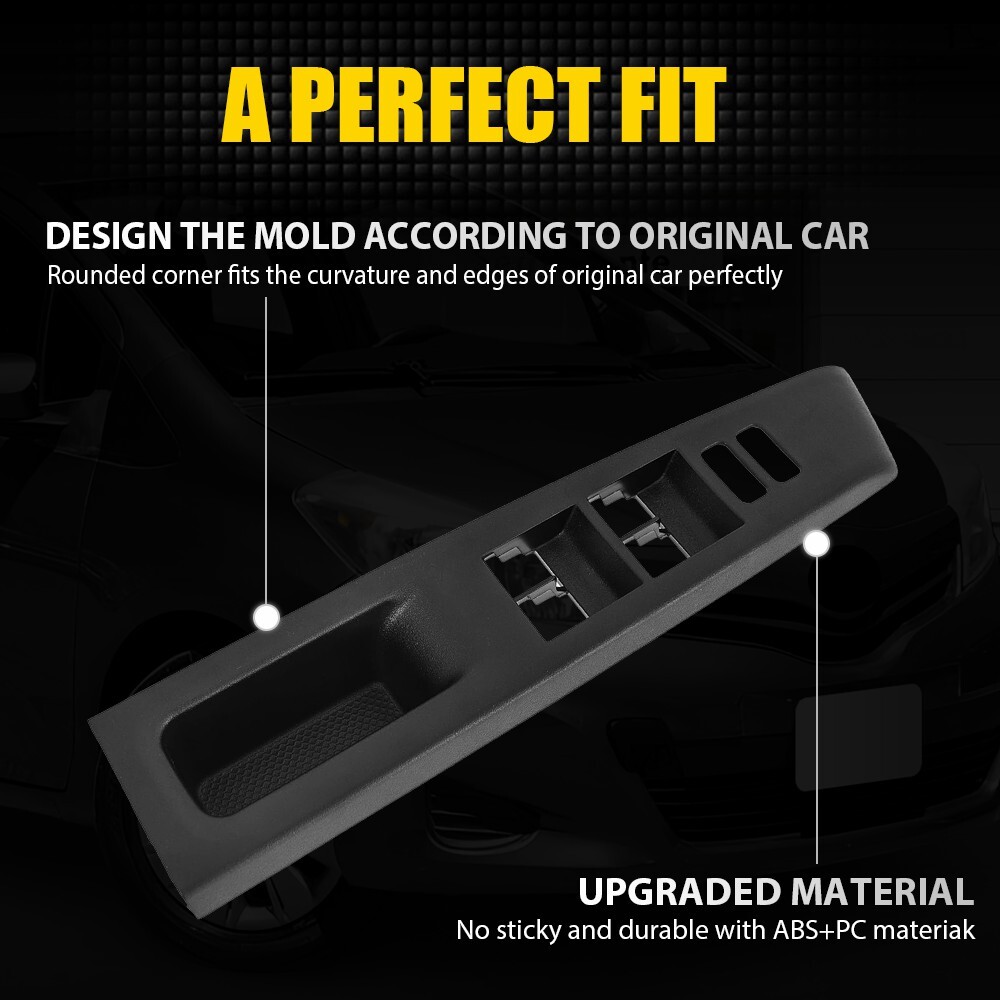 For Toyota Yaris 2012-2014 Front Window Driver Side Switch Panel Bezel Left E