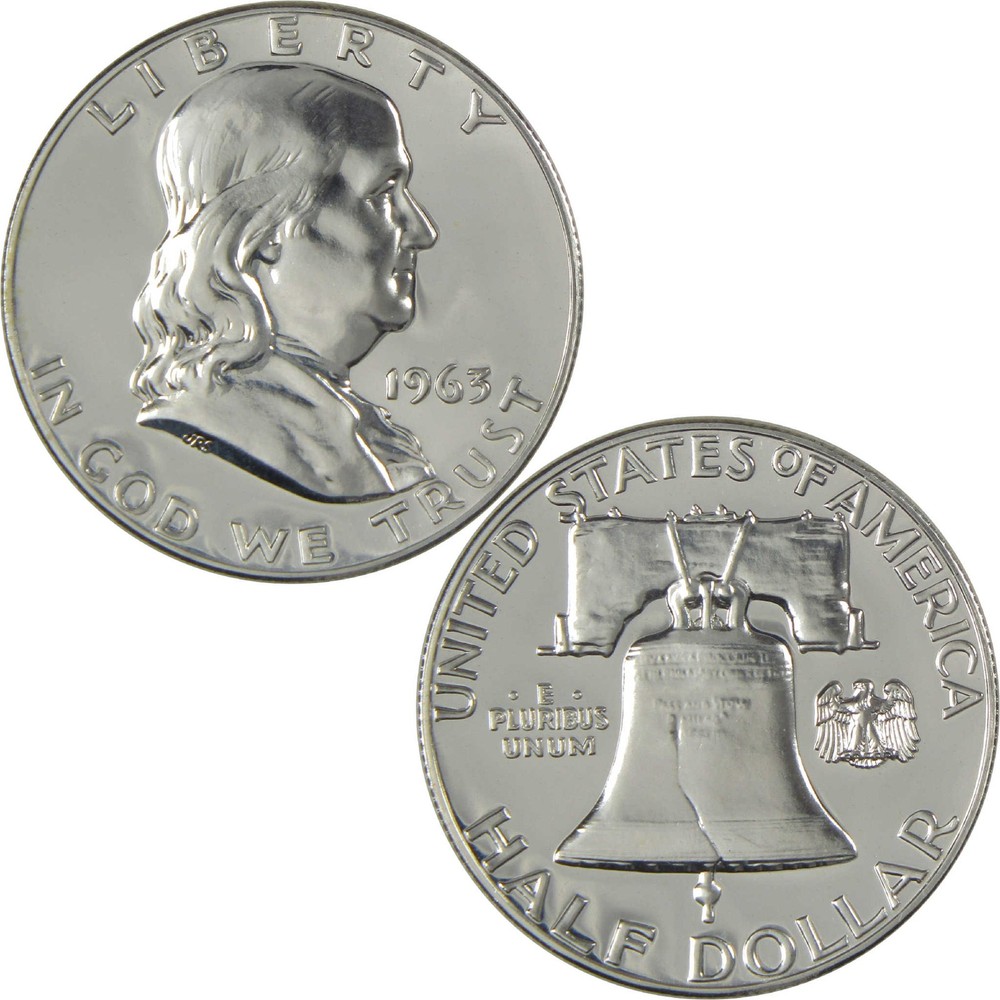 1963 Franklin Half Dollar Choice Proof Silver 50c Coin