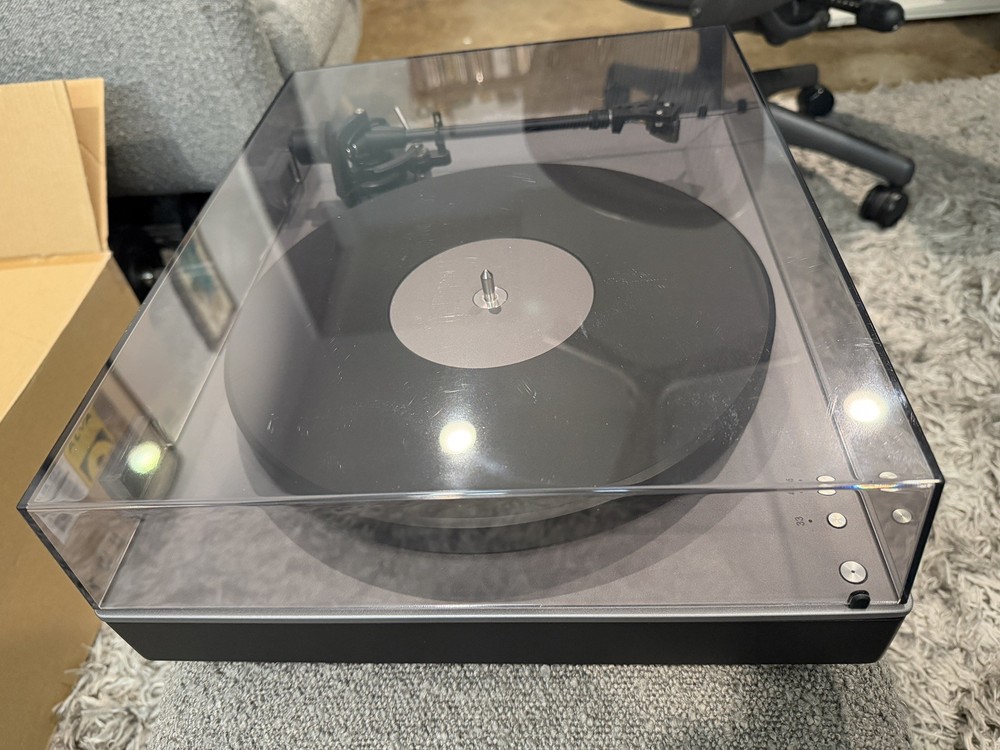 Cambridge Audio Alva TT V2 Turntable with preamp and Bluetooth functionality.
