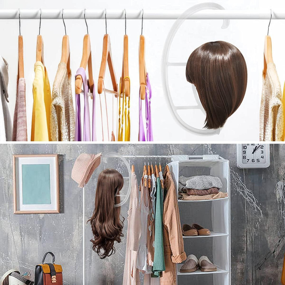 Hanging Wig Stands, Wig Hangers, 2 Sets