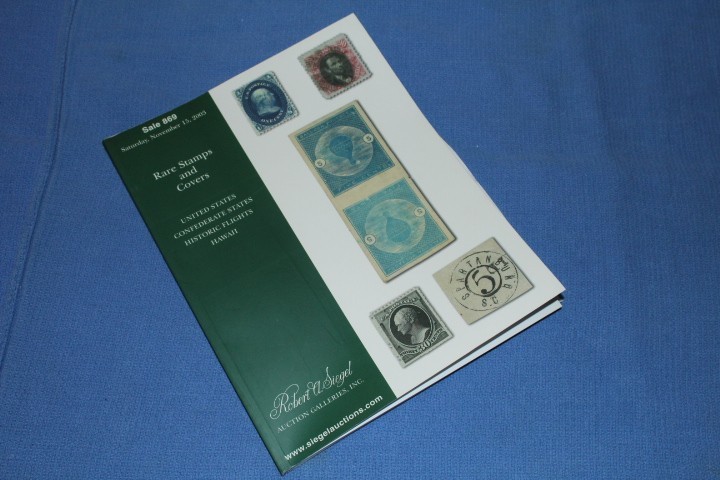 Siegel Auction Nov 2003 US Stamps #869 INCLUDES REALIZATIONS BlueLakeStamps