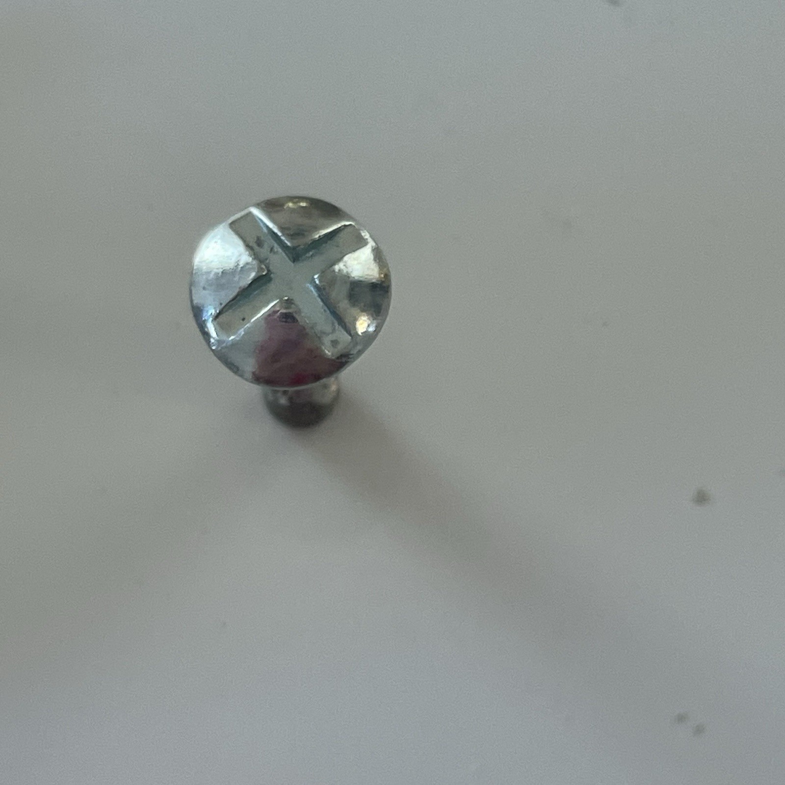 6 Vintage Brass Bullseye Knobs (screws Included) Drawer Cabinet Hardware