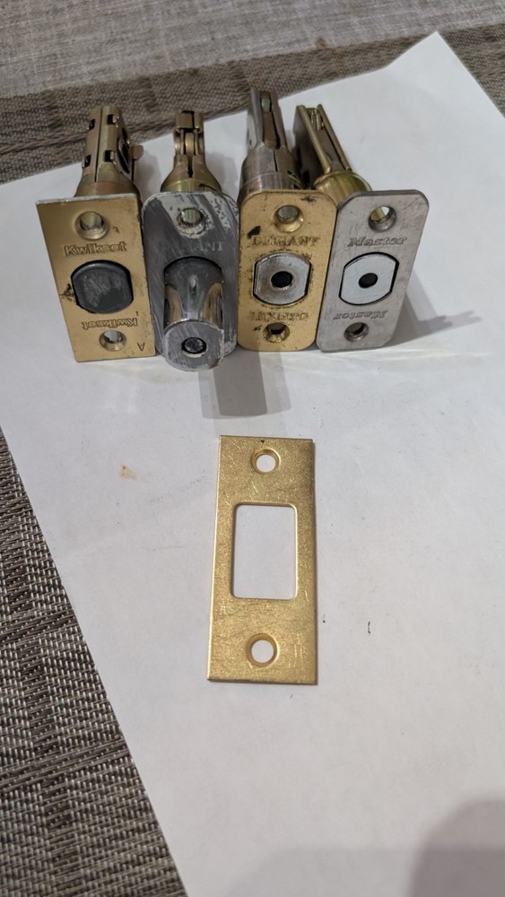 Used Backsets Master, Kwikset, Defiant