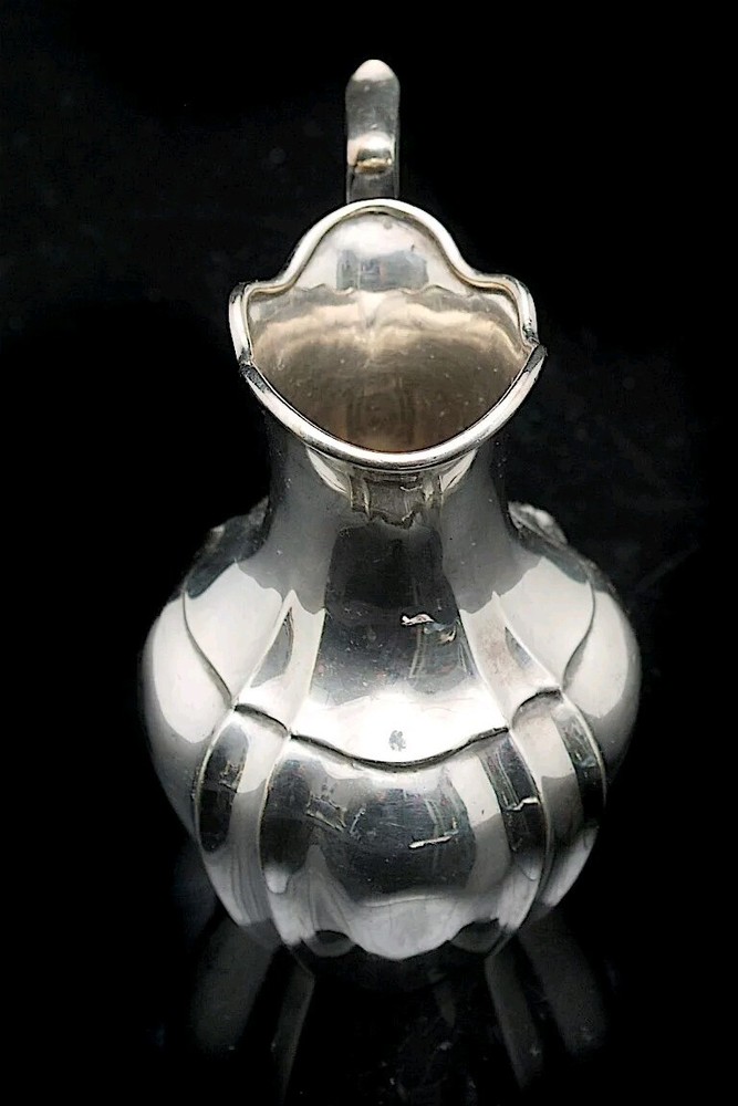 ANTIQUE VICTORIAN WILLIAM HUTTON SILVER PLATED MILK JUG