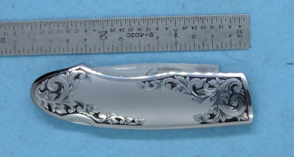 Fred Carter Custom Lock Blade w/ Scroll Engraving Original