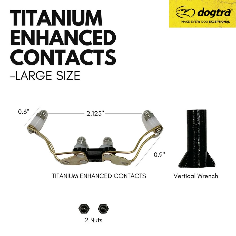 Comfort Pads - Titanium Flex Winged Contacts for Educator Remote Training Collar