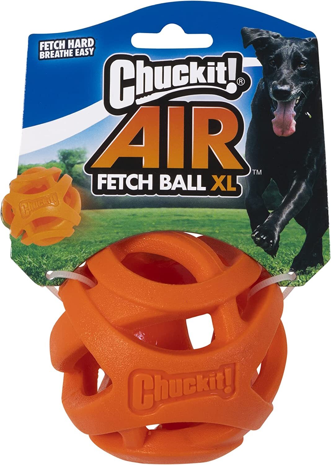 Chuckit Air Fetch Ball XL Fetch Hard Breathe Easy Interactive Dog Toy 1-Count