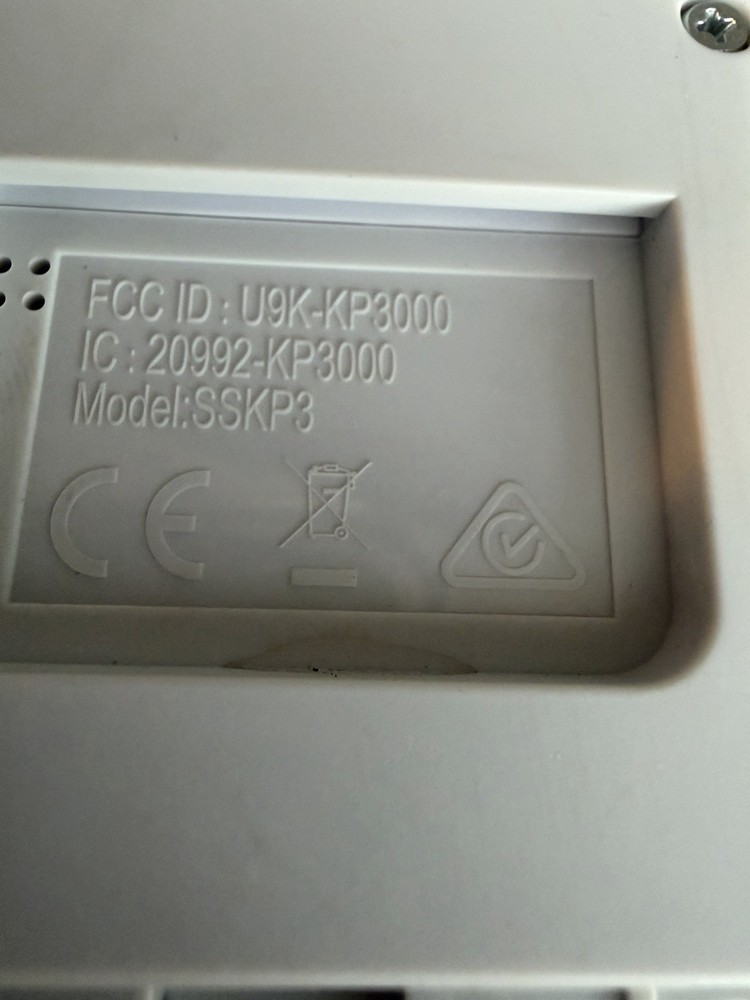 SimpliSafe SSKP3 Security Keypad White Wireless Pad Used Simpli-Safe