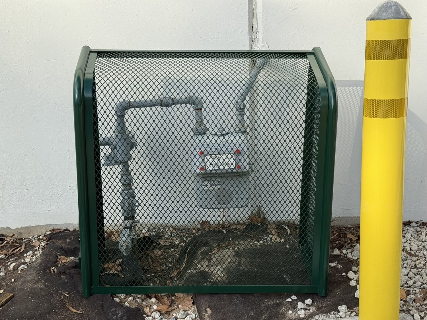 Wall-Mounted Backflow Security Cage – Backflow Enclosure (Green) - Sandbaggy