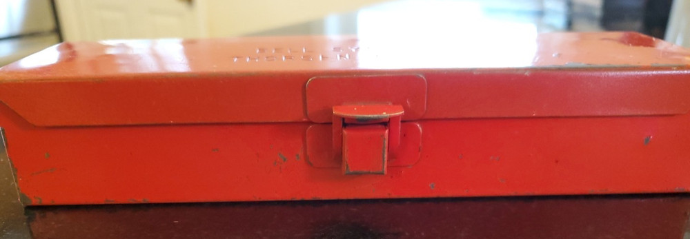 Vintage Bell System D THORSEN TOOL Co. Toolbox Metal ~ EMPTY